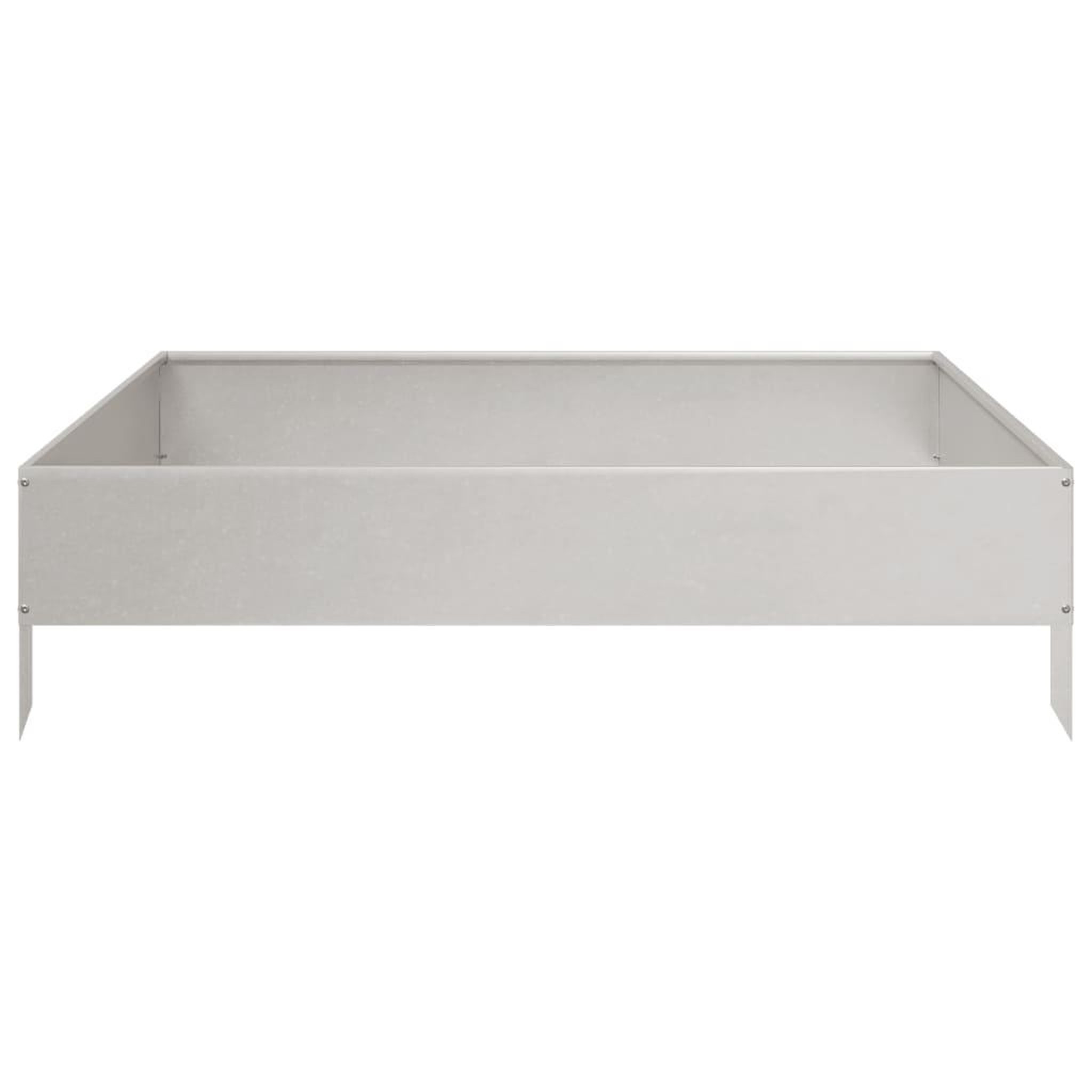 Voir la diapositive 4 : VIDAXL Lit sureleve de jardin 100x100x26 cm acier inoxydable