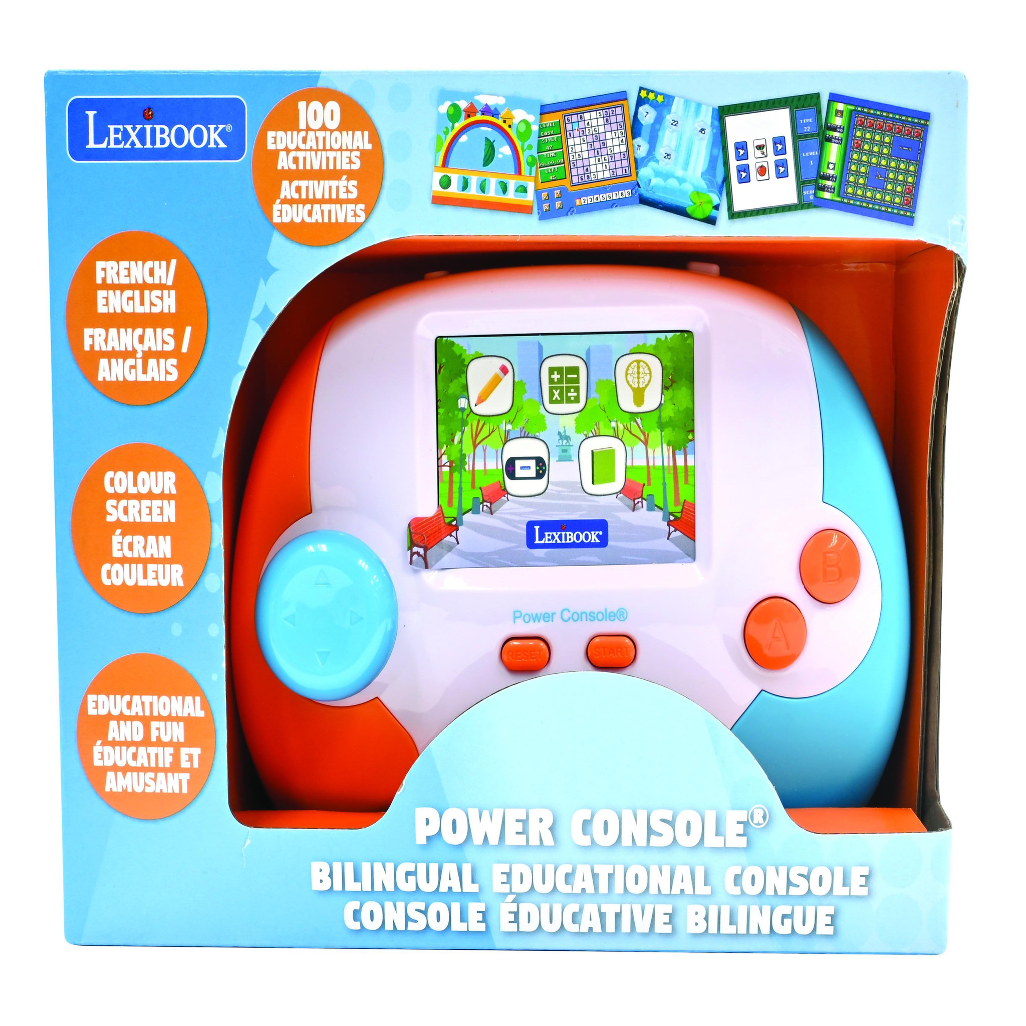 Voir la diapositive 3 : Lexibook Power Console de jeux éducative bilingue (FR/EN)
