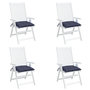 Voir la diapositive 4 : VIDAXL Coussins de chaise lot de 4 bleu marine 40x40x7 cm tissu oxford