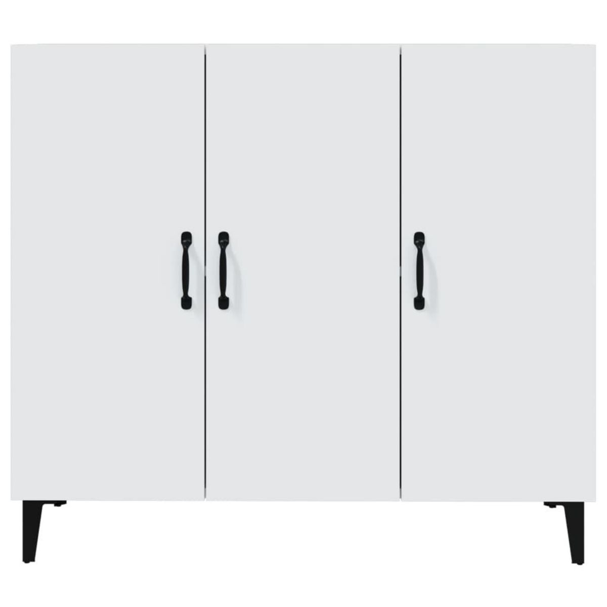 VIDAXL Buffet blanc 90x34x80 cm bois d'ingenierie