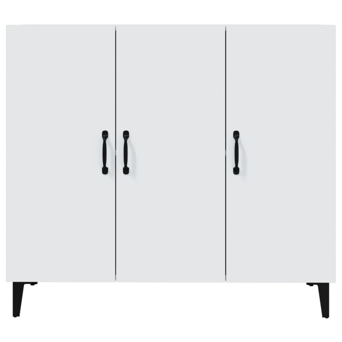 VIDAXL Buffet blanc 90x34x80 cm bois d'ingenierie