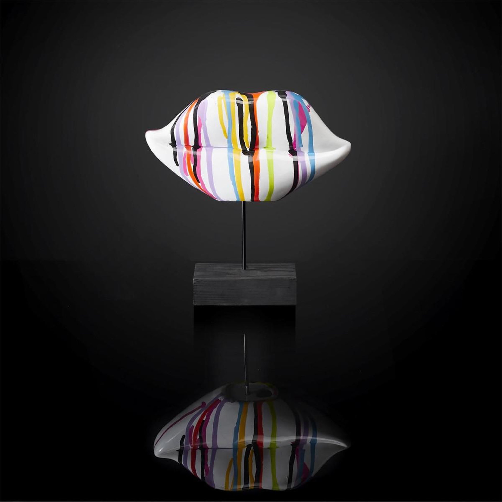 Voir la diapositive 4 : The Home Deco Factory Décoration à poser  bouche  20cm multicolore