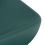 Voir la diapositive 5 : VIDAXL Lavabo de luxe rectangulaire Vert fonce mat 71x38 cm Ceramique