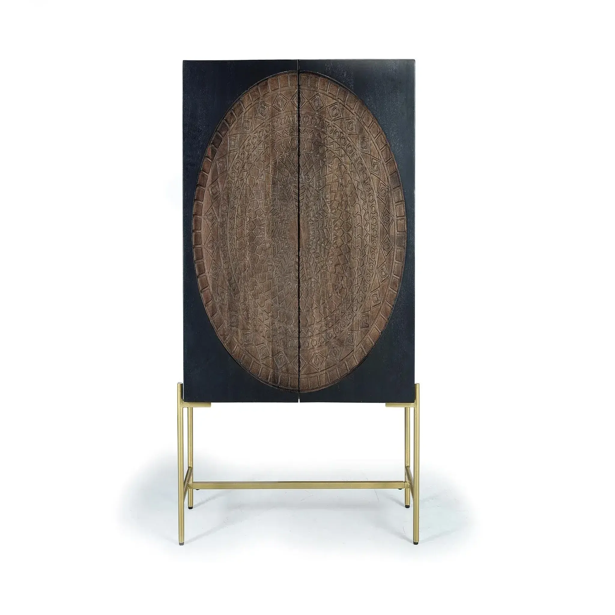 GINER Y COLOMER SL Vaisselier en bois de manguier 100 cm style rustique ethnique