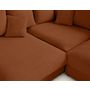 Voir la diapositive 6 : LISA DESIGN Aspen - canapé d'angle réversible 5 places - assise profonde - en velours côtelé