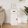 Voir la diapositive 1 : VIDAXL Buffet Blanc 34x40x75 cm Bois massif de pin