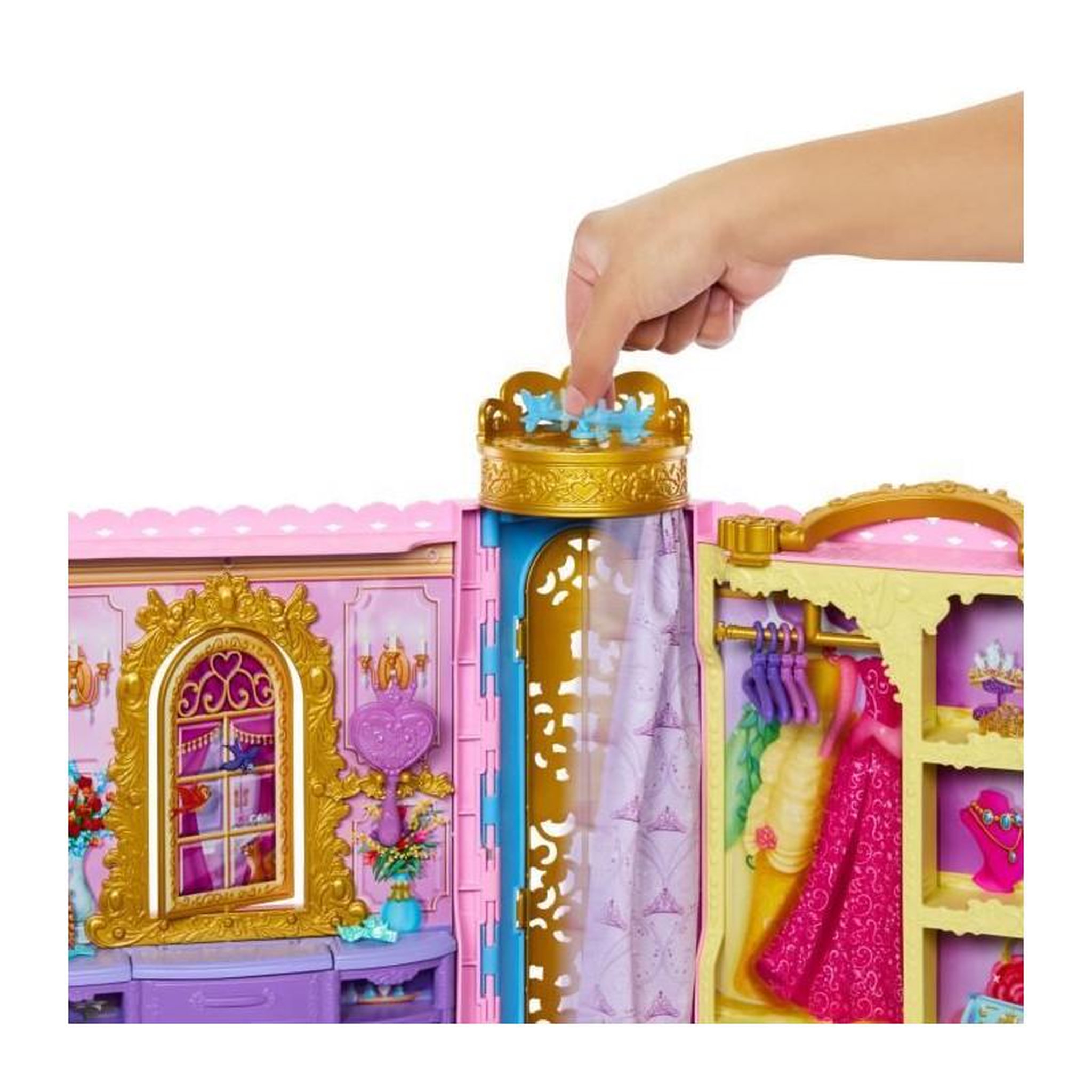 Voir la diapositive 2 : DISNEY PRINCESS Princesses Disney-Pretes pour le bal-Coffret dressing HXC20