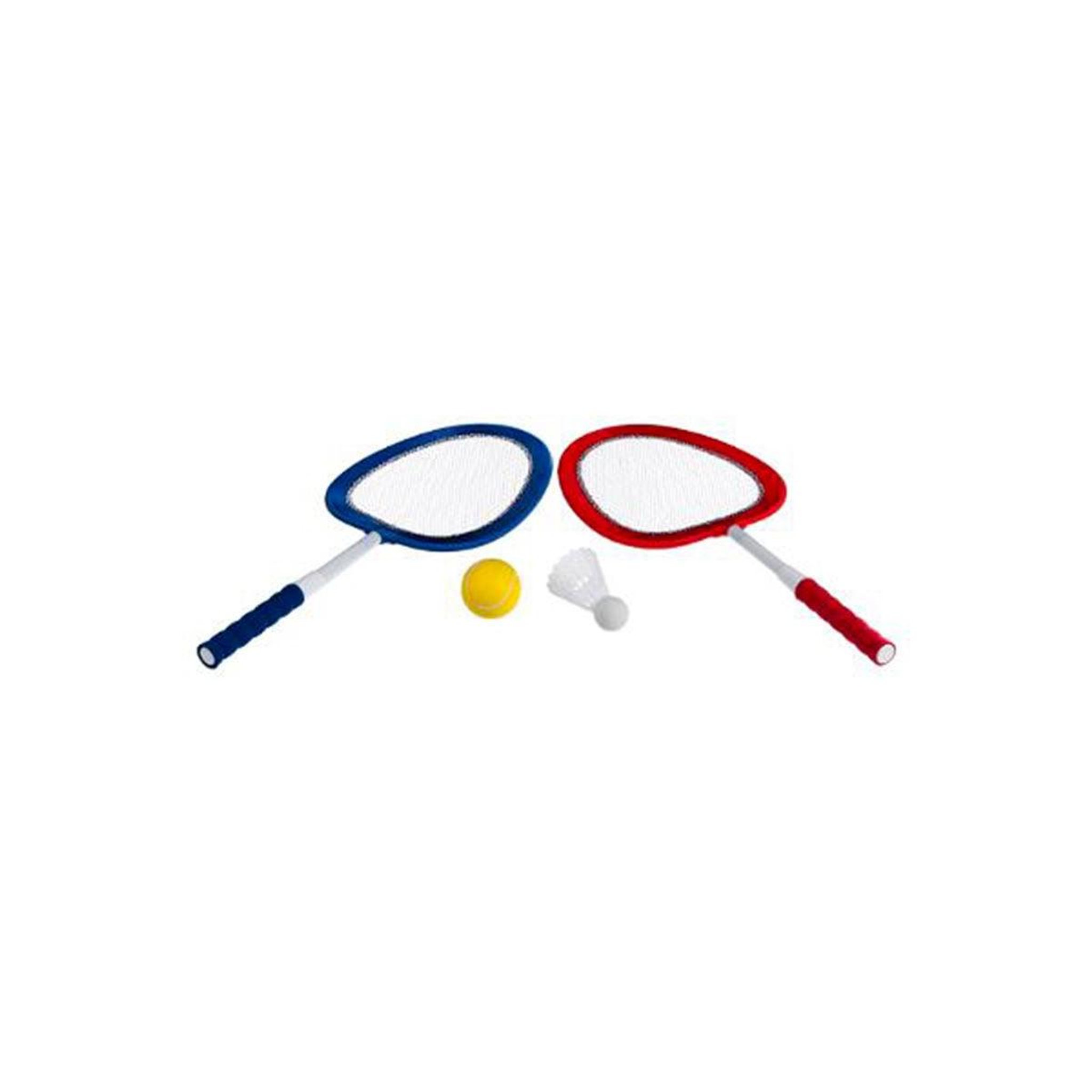 Be Toys Lot de 2 raquettes  souples  54cm bleu & rouge