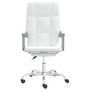 Voir la diapositive 3 : VIDAXL Fauteuil inclinable de bureau Blanc Similicuir