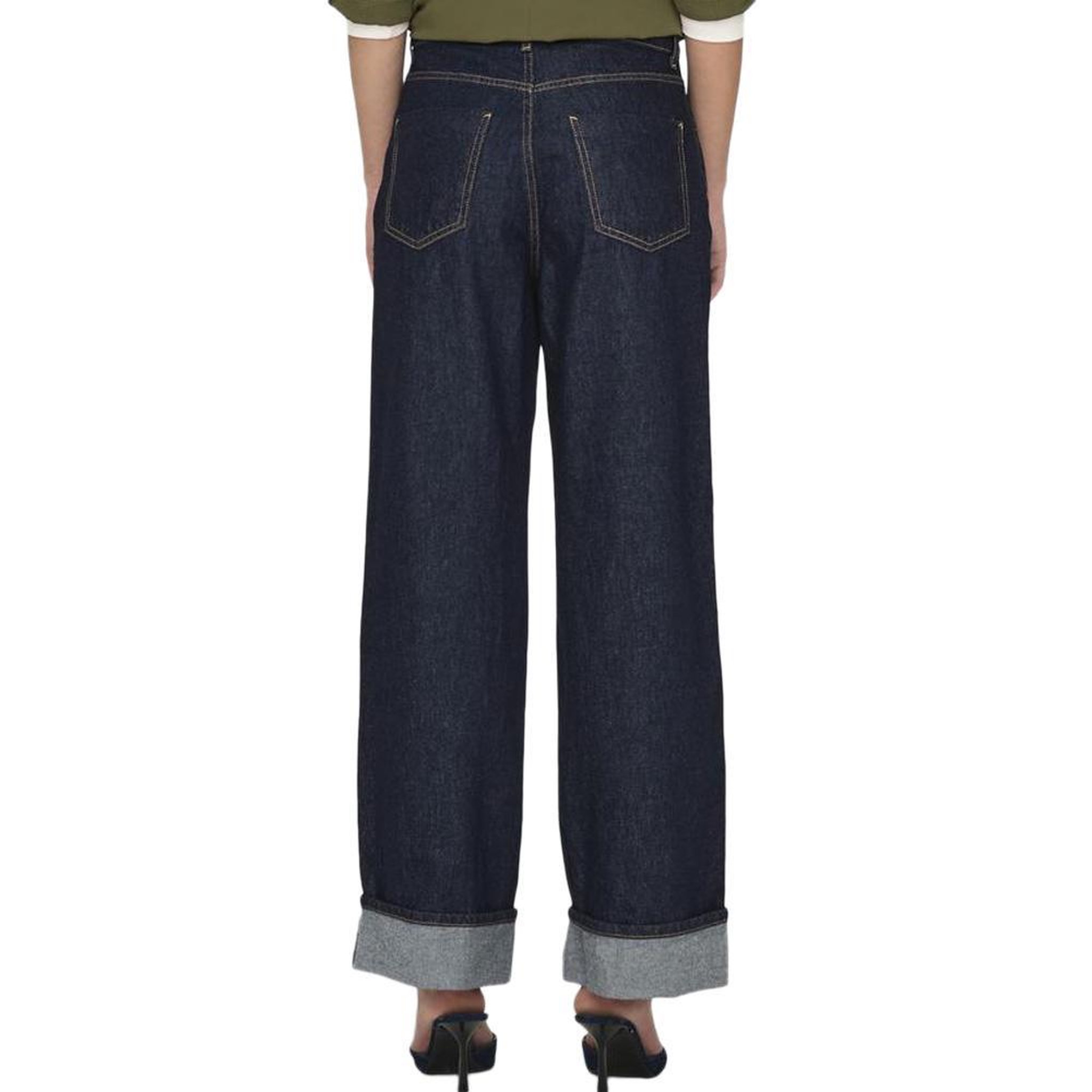 Voir la diapositive 2 : Only Jean large bleu brut femme only hope