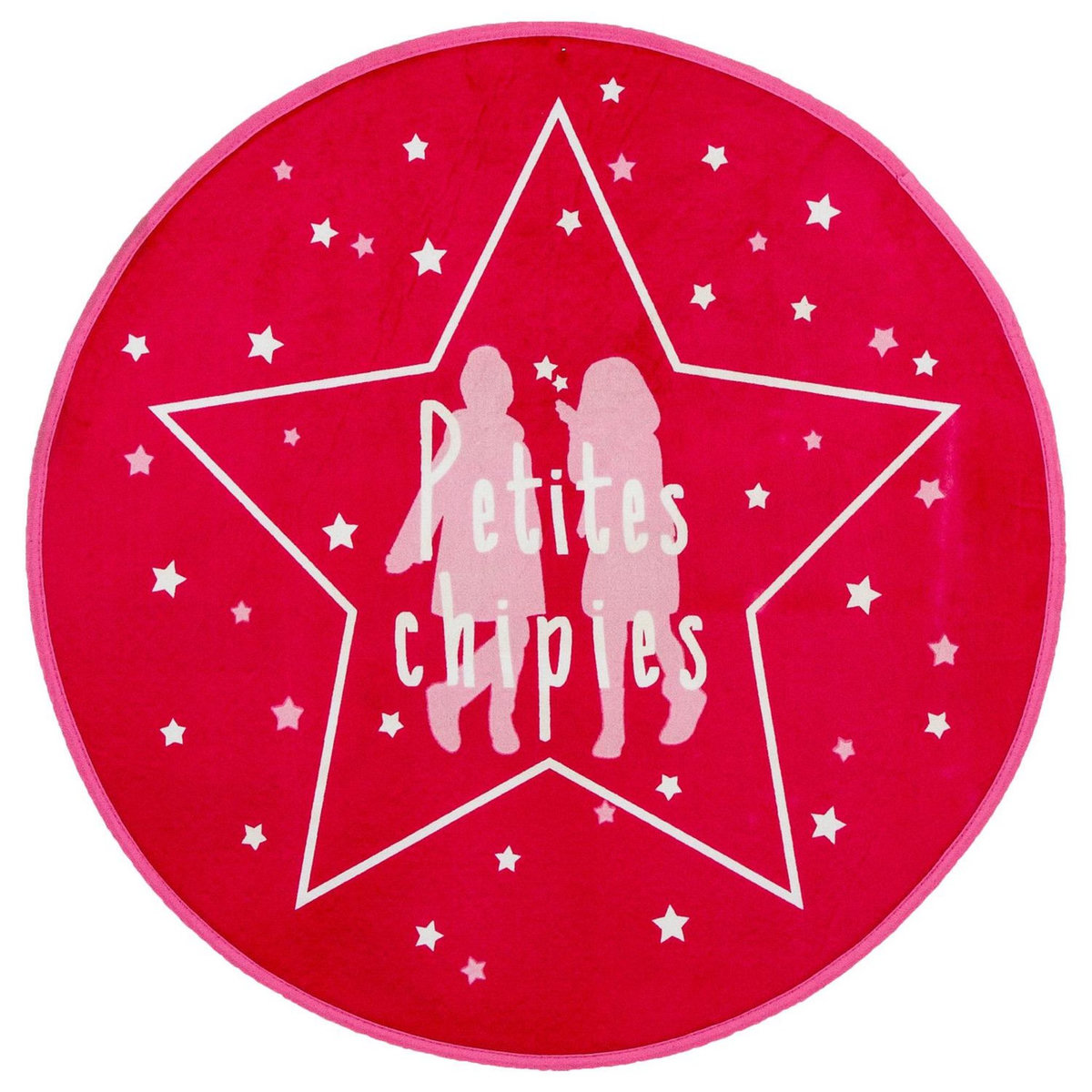ATMOSPHERA Tapis microfibre Girls - Diam. 70 cm.