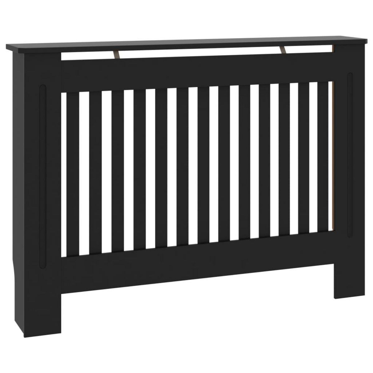 VIDAXL Cache-radiateur noir 112x19x81,5 cm MDF