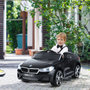 Voir la diapositive 2 : HOMCOM Voiture électrique enfants 6 V 3 Km/h max. effets sonores et lumineux télécommande incluse noir BMW 6 GT