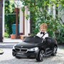 HOMCOM Voiture électrique enfants 6 V 3 Km/h max. effets sonores et lumineux télécommande incluse noir BMW 6 GT