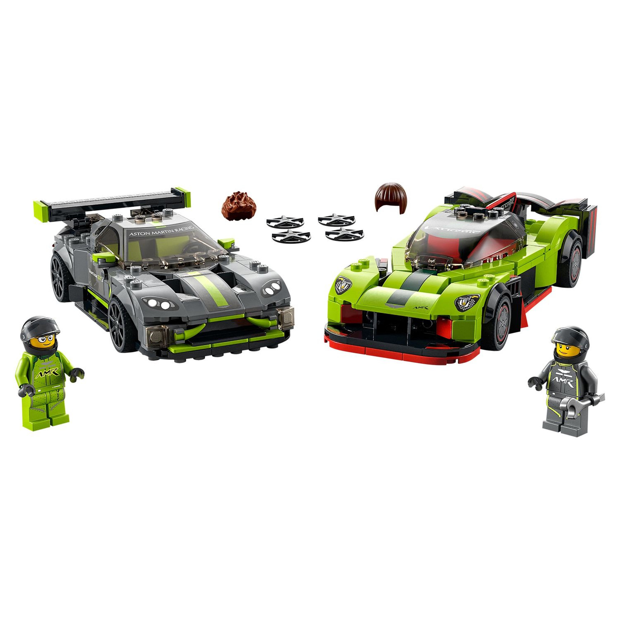Voir la diapositive 3 : LEGO Speed Champions 76910 Aston Martin Valkyrie AMR et Vantage GT3, 2 Modèles de Voitures de Course, Jouet à Collectionner Pour Enfants