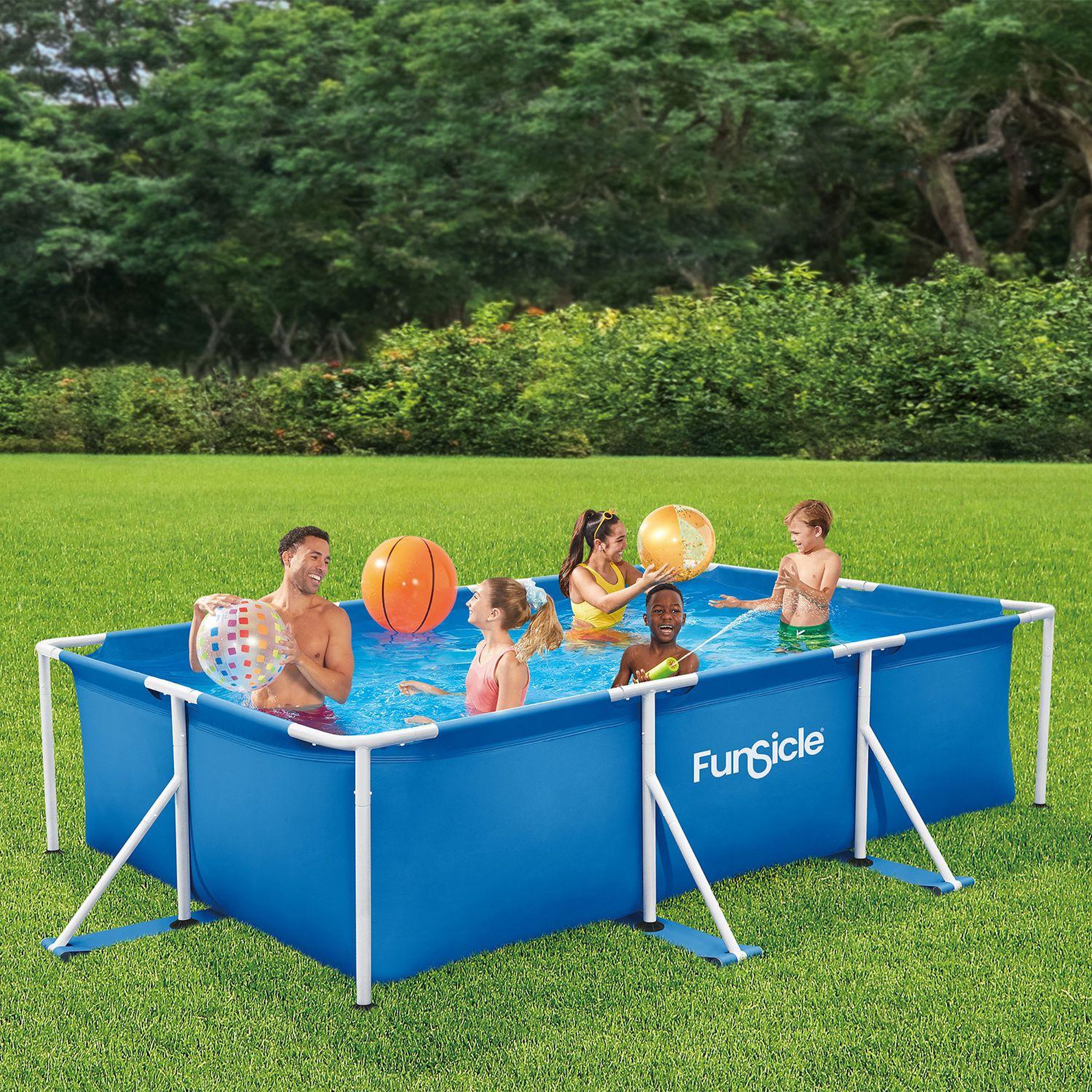 Voir la diapositive 1 : FUNSICLE Piscine tubulaire Activity™ Lap Pool Funsicle  3m x 2m x 75cm