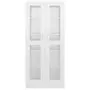 VIDAXL Armoire a vitrine Blanc brillant 82,5x30,5x185,5 cm Agglomere
