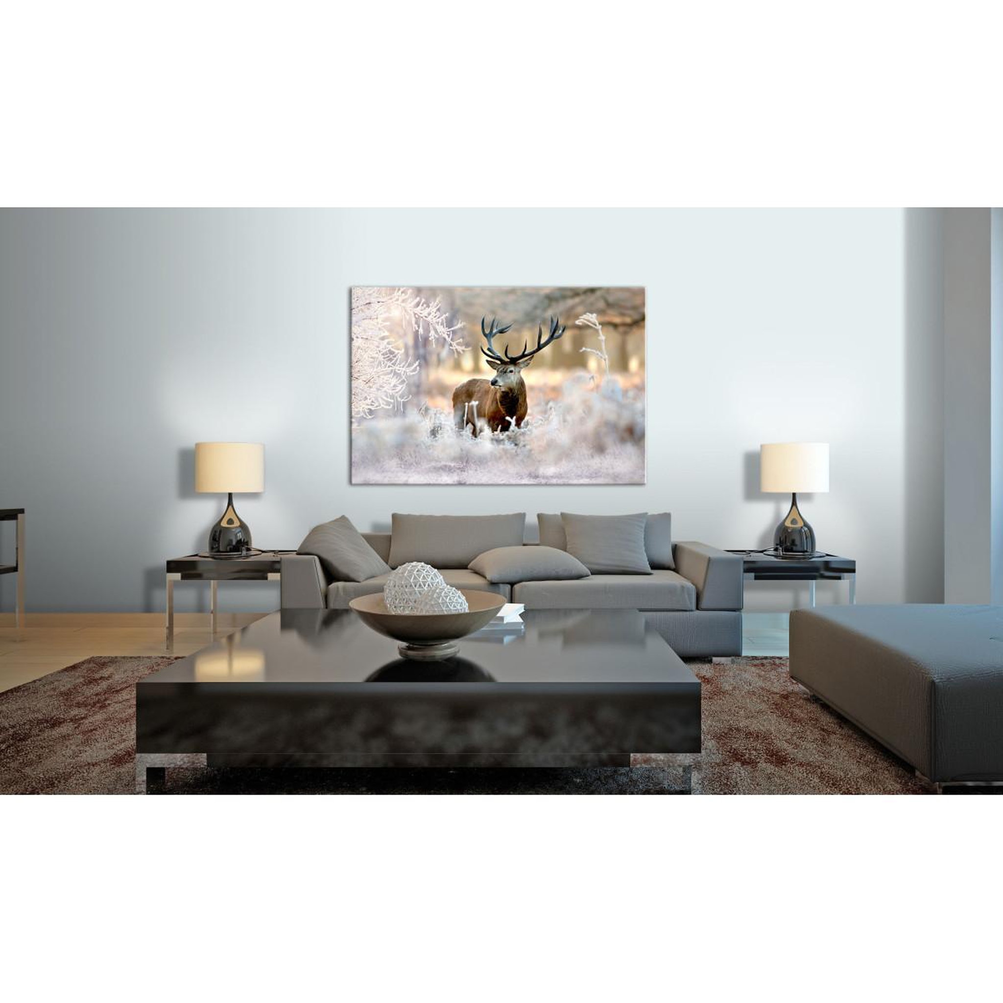 Voir la diapositive 2 : Paris Prix Tableau Imprimé  Deer in the Cold