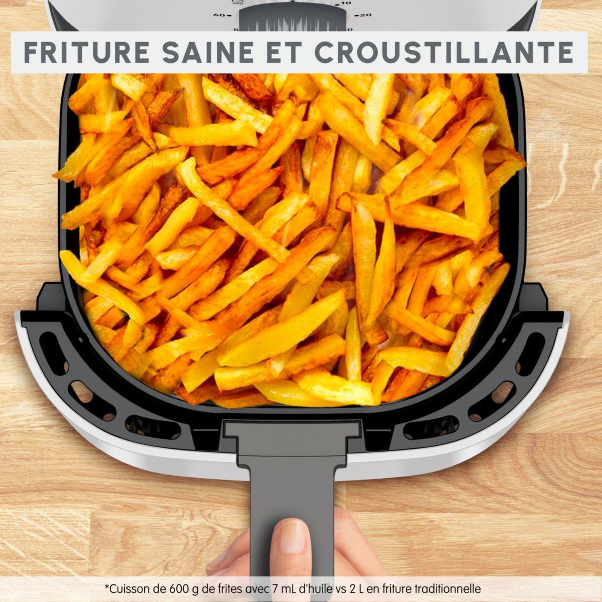Voir la diapositive 4 : MOULINEX Friteuse sans huile easy fry essential nube ez130a20