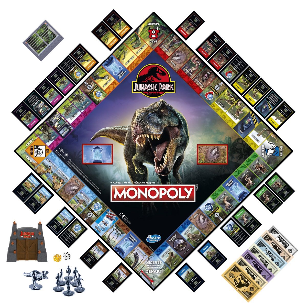 HASBRO Jeu Monopoly Jurassic Park