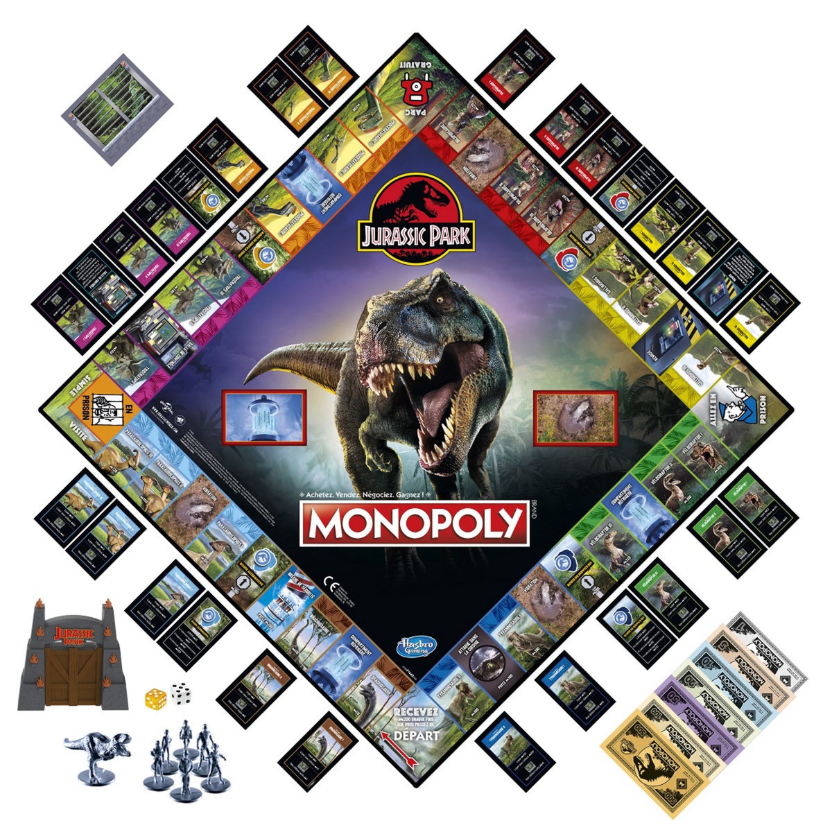 HASBRO Jeu Monopoly Jurassic Park