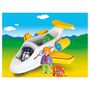 Voir la diapositive 3 : PLAYMOBIL 70185 - 1.2.3 - Avion avec pilote et vacancière