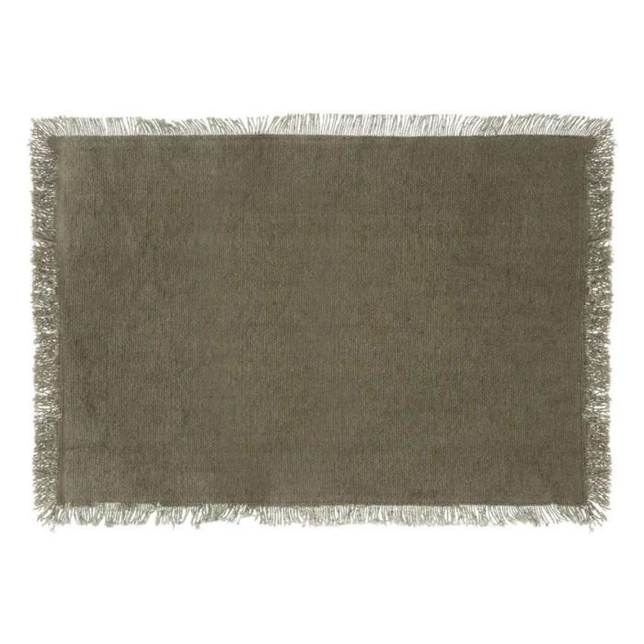 SECRET DE GOURMET Set de Table Déco  Maha  30x45cm Vert Kaki