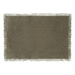 SECRET DE GOURMET Set de Table Déco  Maha  30x45cm Vert Kaki