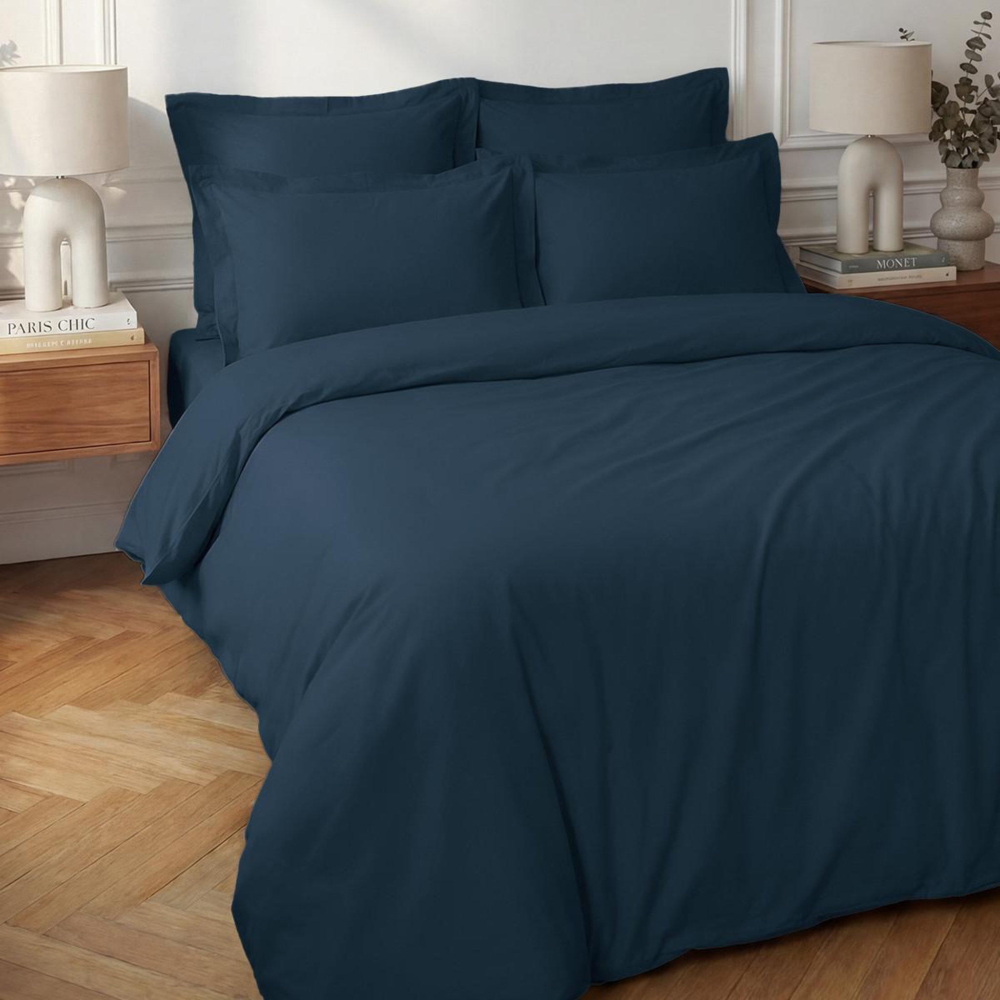 Voir la diapositive 1 : Sensei Maison Housse de couette en percale coton SOFT PERCALE