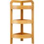 Voir la diapositive 2 : FIVE Étagère d'Angle 3 Niveaux  Bambou  61cm Naturel