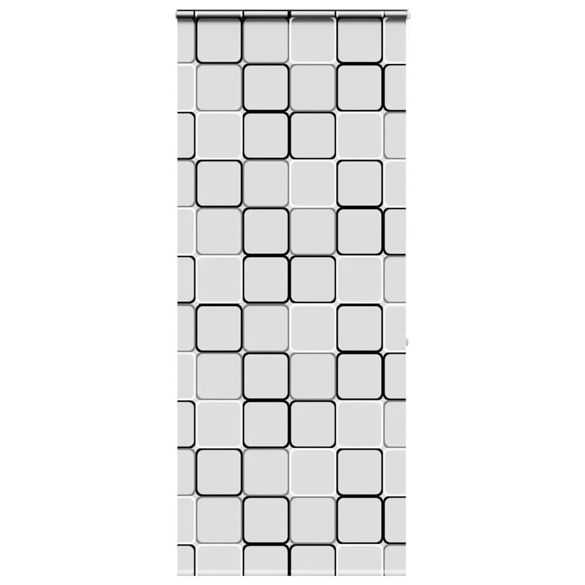 VIDAXL Store enrouleur de douche avec cassette largeur du tissu 96 cm