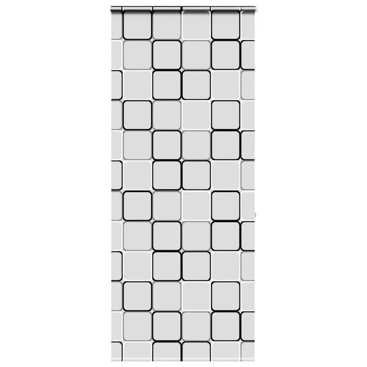 VIDAXL Store enrouleur de douche avec cassette largeur du tissu 96 cm