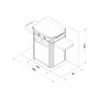 Voir la diapositive 5 : Eno Plancha gaz Enosign 65 inox 2 brûleurs sur chariot, 56x40 cm