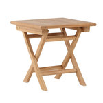 Paris Prix Table de Jardin en Teck  Kenya  50cm Naturel