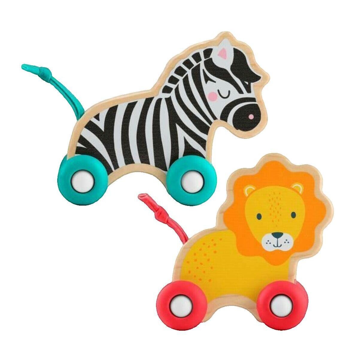 Fischer Jouets en bois Fisher-Price Animaux à pousser multicolores