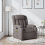 Voir la diapositive 1 : VIDAXL Fauteuil de massage inclinable Taupe Tissu