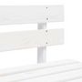 Voir la diapositive 4 : VIDAXL Canape central palette de jardin Blanc Bois de pin impregne