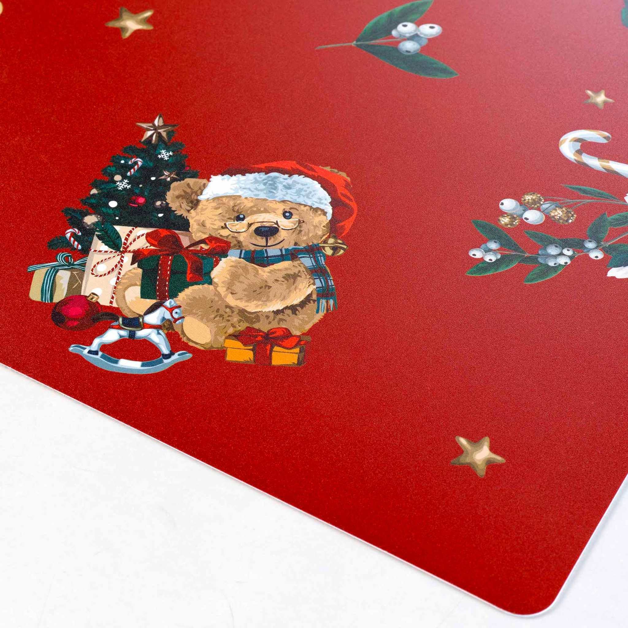 Voir la diapositive 2 : Eden Set de table opaque petits oursons de noel