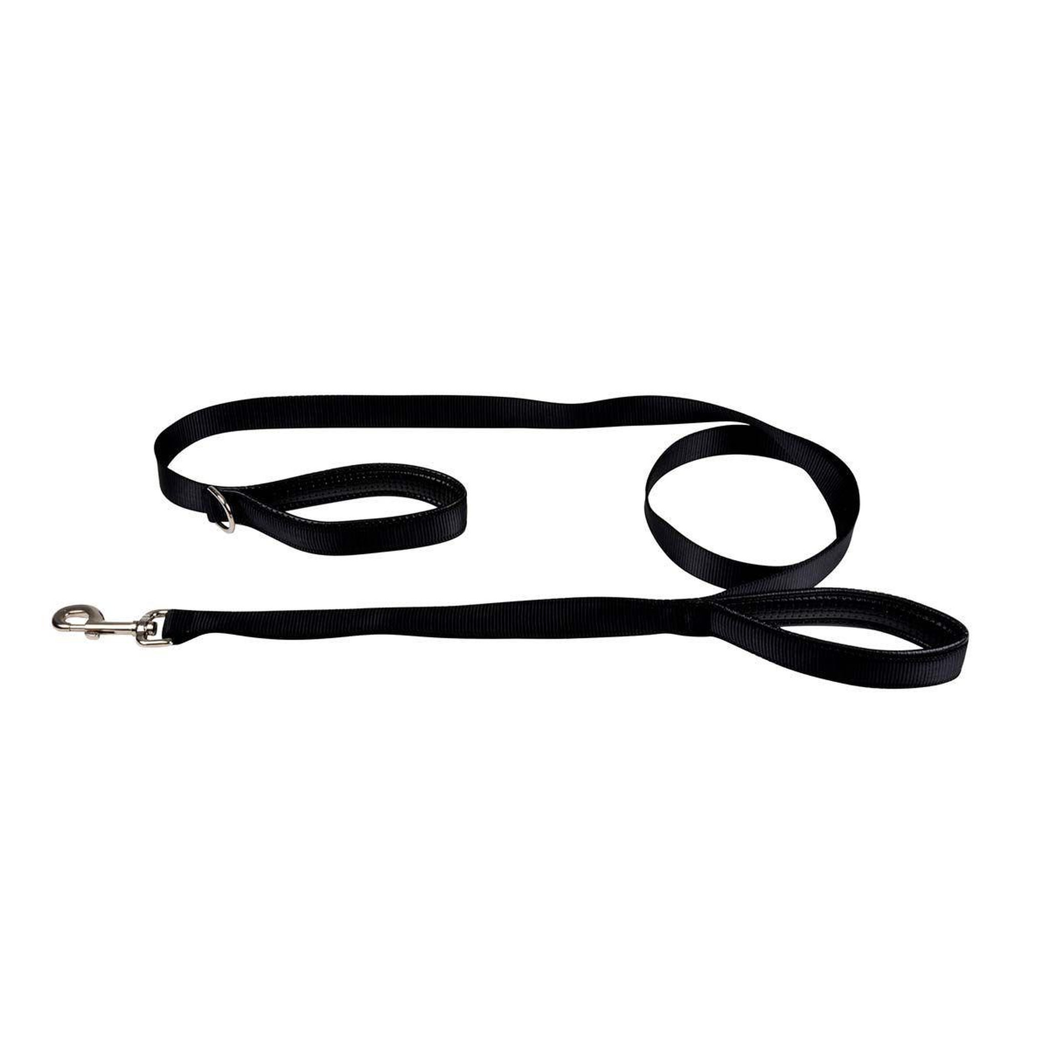 LOVE STORY Laisse de dressage  double poignées  250cm noir