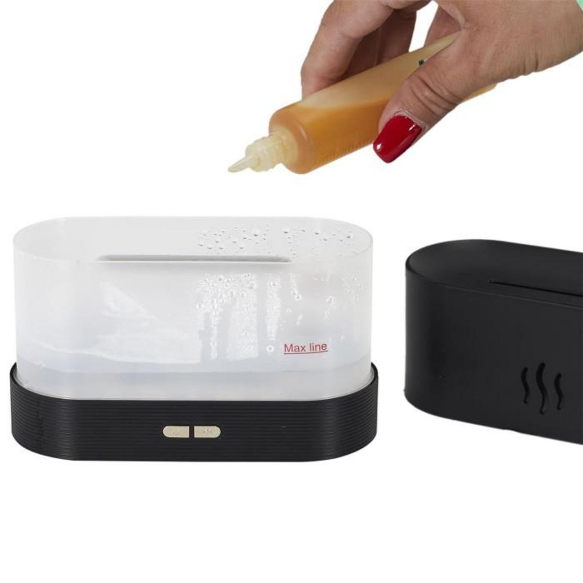 Paris Prix Diffuseur Huile Essentielle  Flamme  17cm Noir