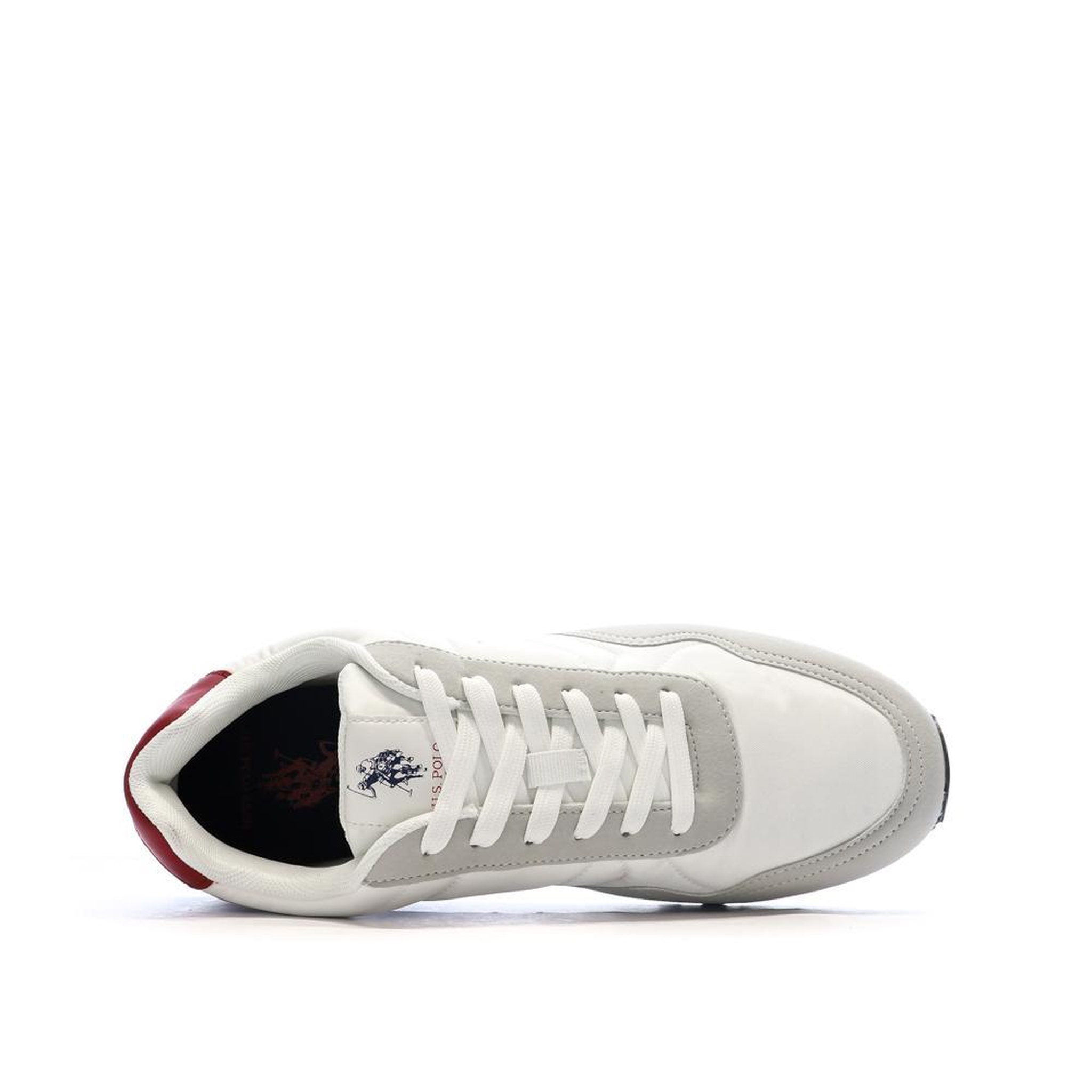 Voir la diapositive 4 : U.S. Polo Assn. Baskets Blanches/Grises/Marines Femme US Polo ASSN FS1