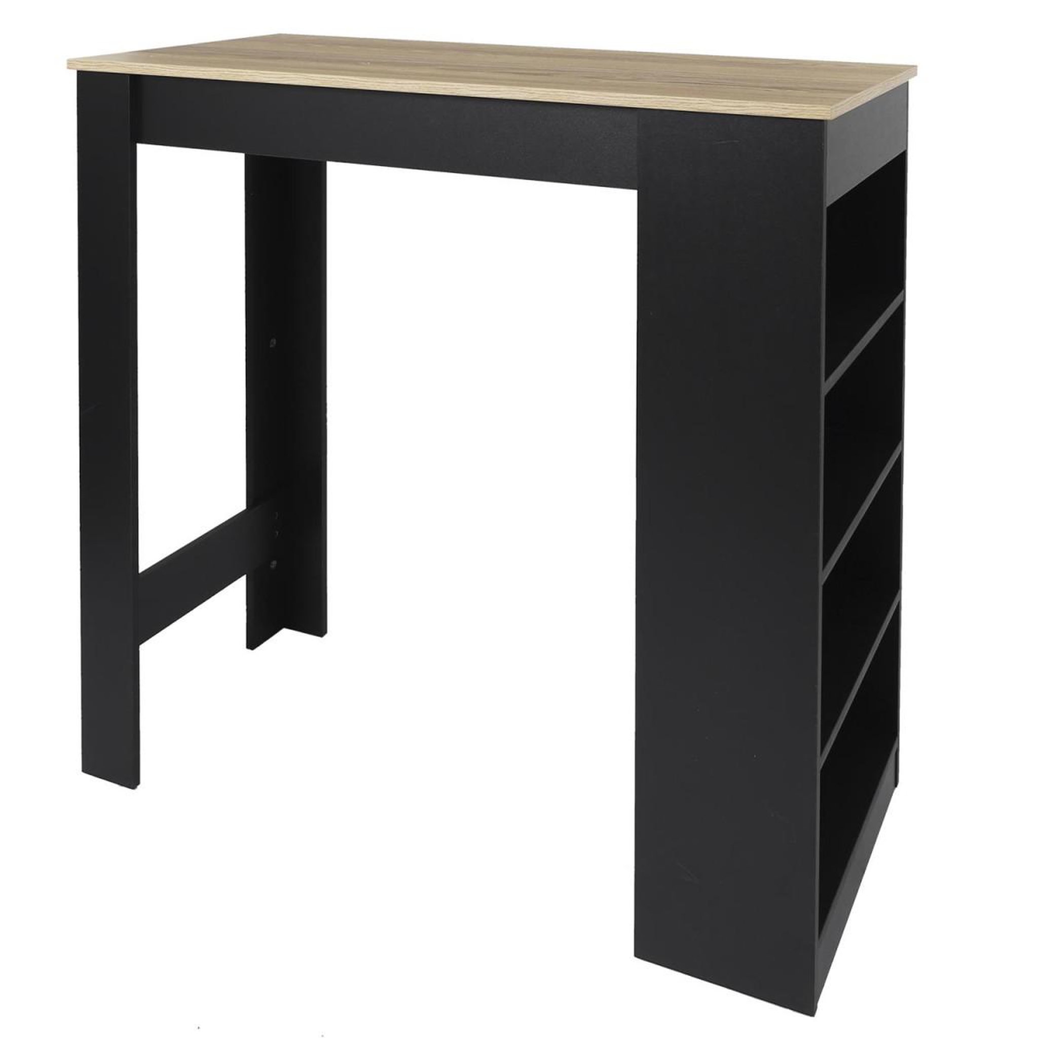 Voir la diapositive 3 : The Home Deco Factory Table de Bar Design 4 Niveaux  Cheers  115cm Noir