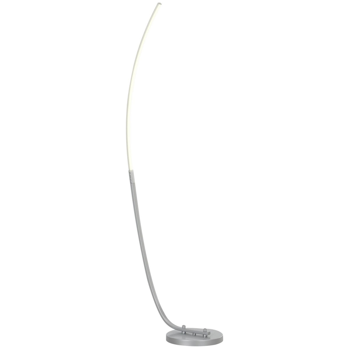 HOMCOM Lampadaire arc design LED - luminosité réglable - H.147 cm - alliage alu.