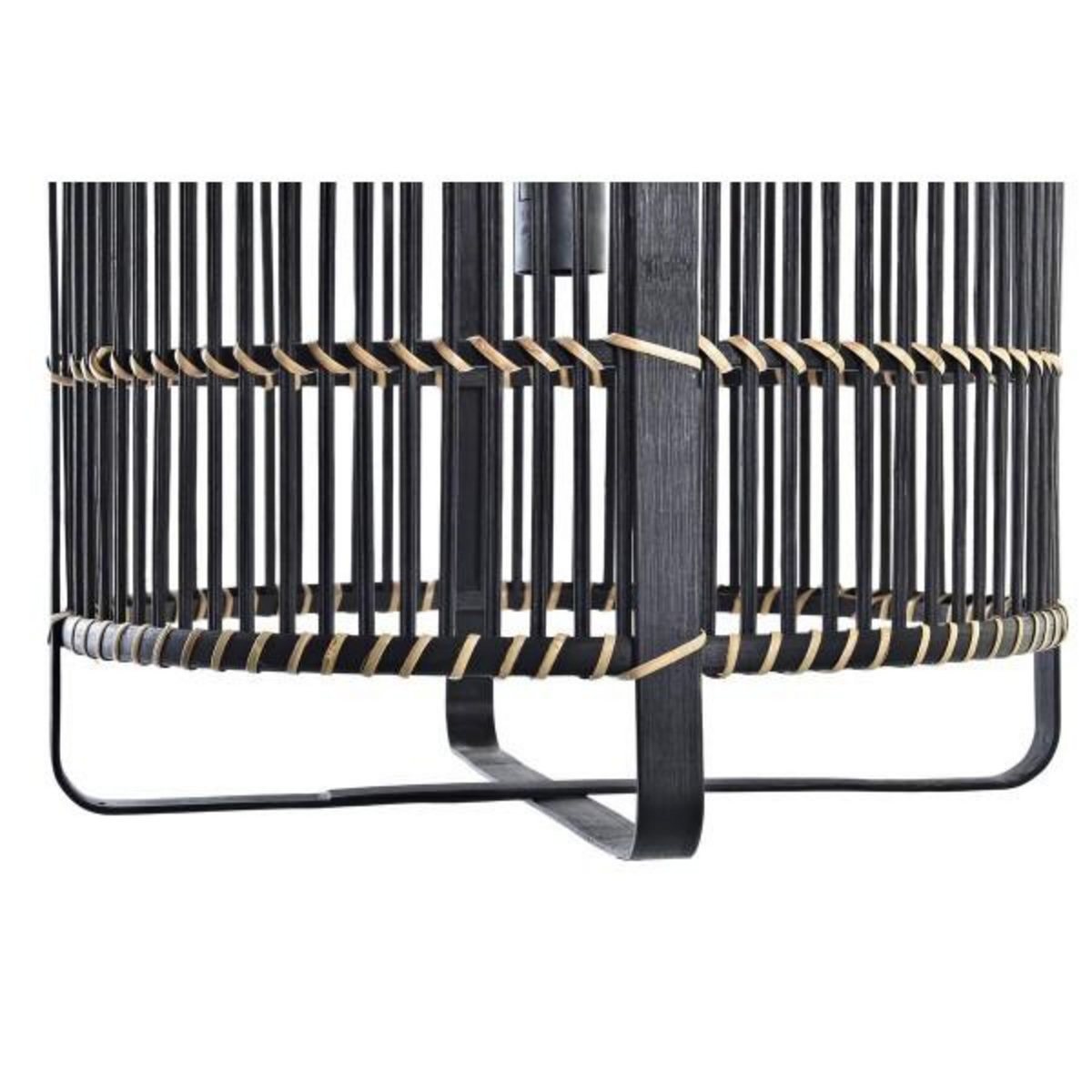 MARKET24 Suspension DKD Home Decor Noir Bambou 50 W 40 x 40 x 35 cm