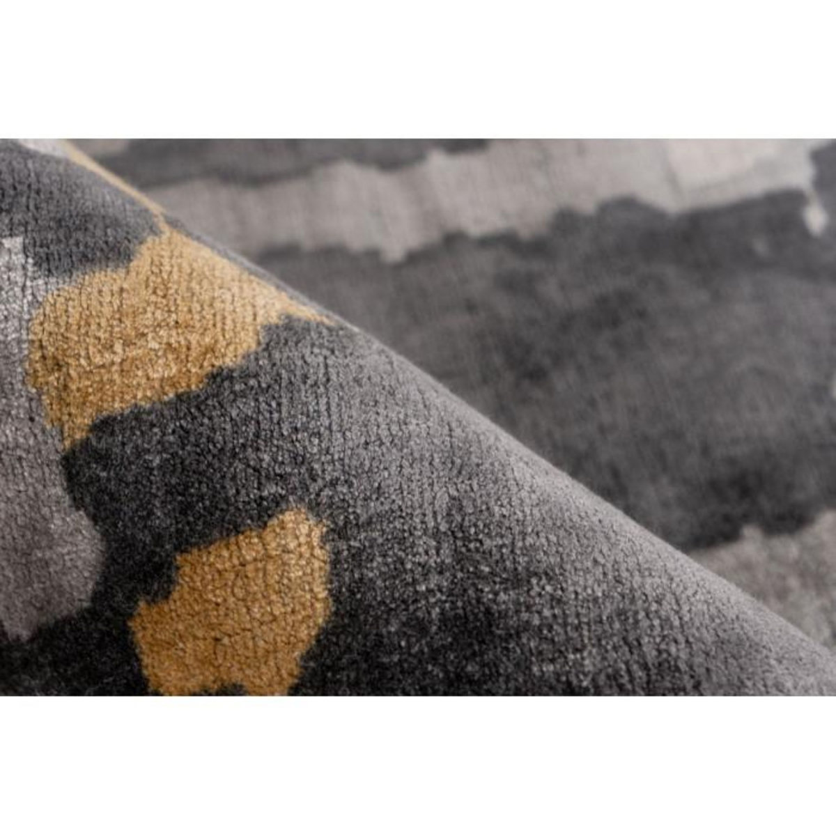 Paris Prix Tapis Rétro Motif Imprimé  Sinai II  Gris & Bleu