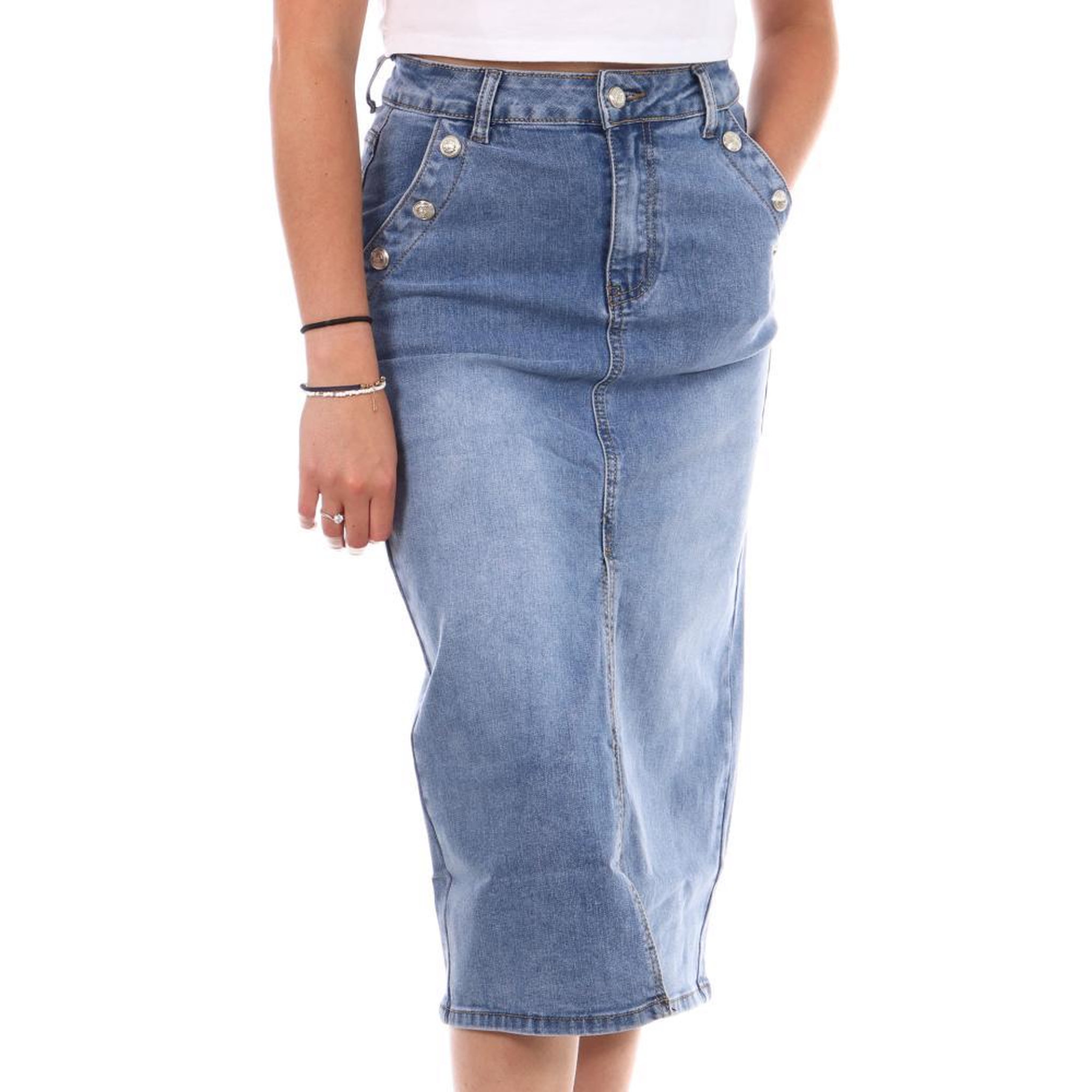 Voir la diapositive 1 : MONDAY PREMIUM Jupe en Jean  Femme Monday Premium MEB