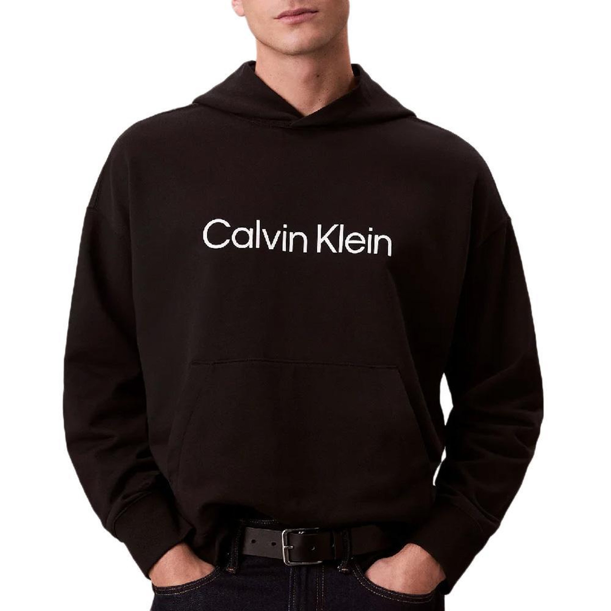 CALVIN KLEIN JEANS Sweat Noir Homme Calvin Klein Jeans Standard. Coloris disponibles : Noir