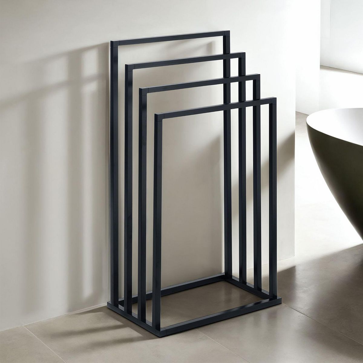 IDIMEX Porte-serviettes sur pied SENZA en métal