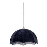 Paris Prix Lampe Suspension  Velours  95cm Bleu