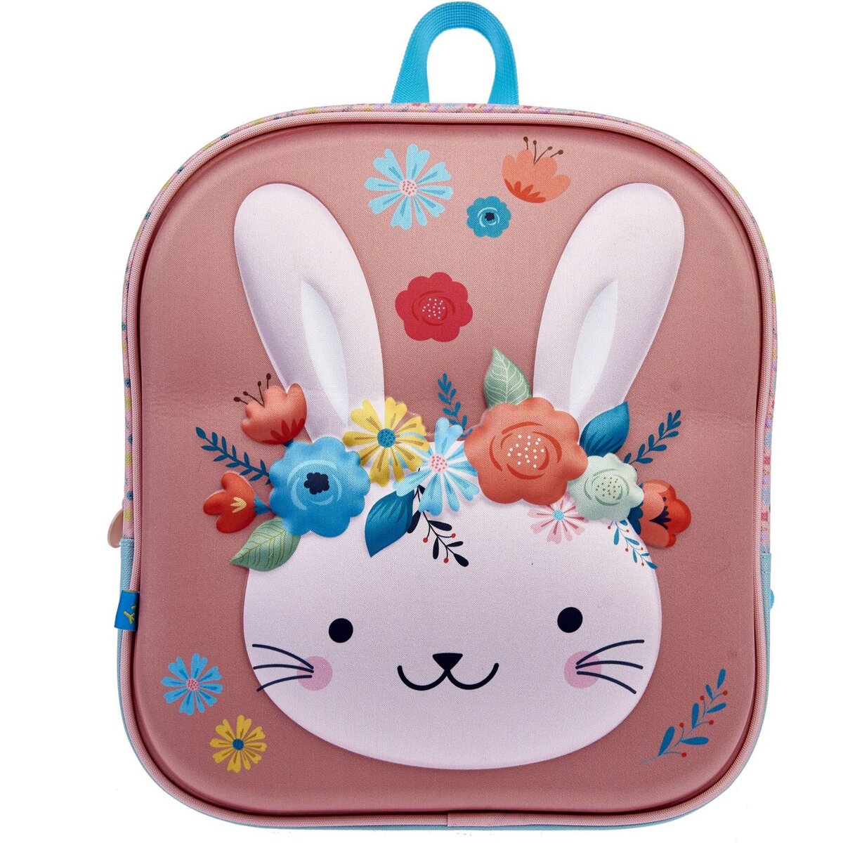 AUCHAN Sac maternelle 3D rose lapin